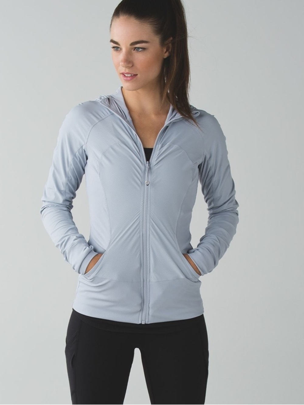 Lululemon In Flux Jacket in Silver Fox Size 8